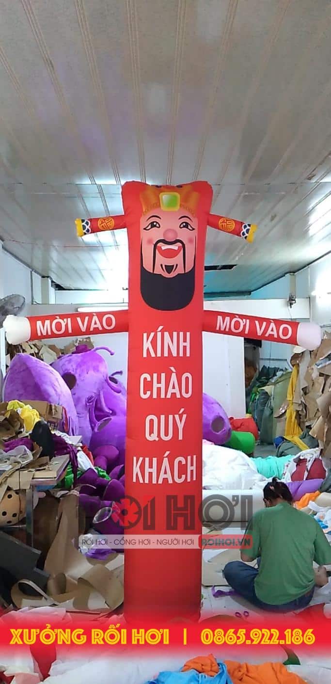 Rối hơi thần tài – 1 loại rối vừa tạo điểm nhấn cho doanh nghiệp vừa là biểu tượng mang lại tài lộc, bạn đã biết chưa??? 2 roi hoi than tai 1